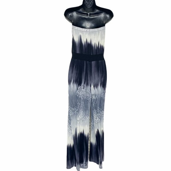 MONTEAU Tie Dye Ombre Embroidered Jumpsuit M - Picture 1 of 15